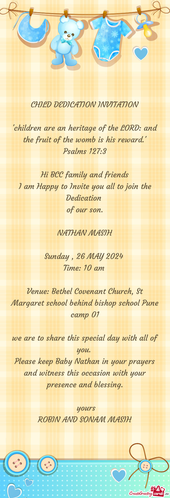 Hi BCC family and friends