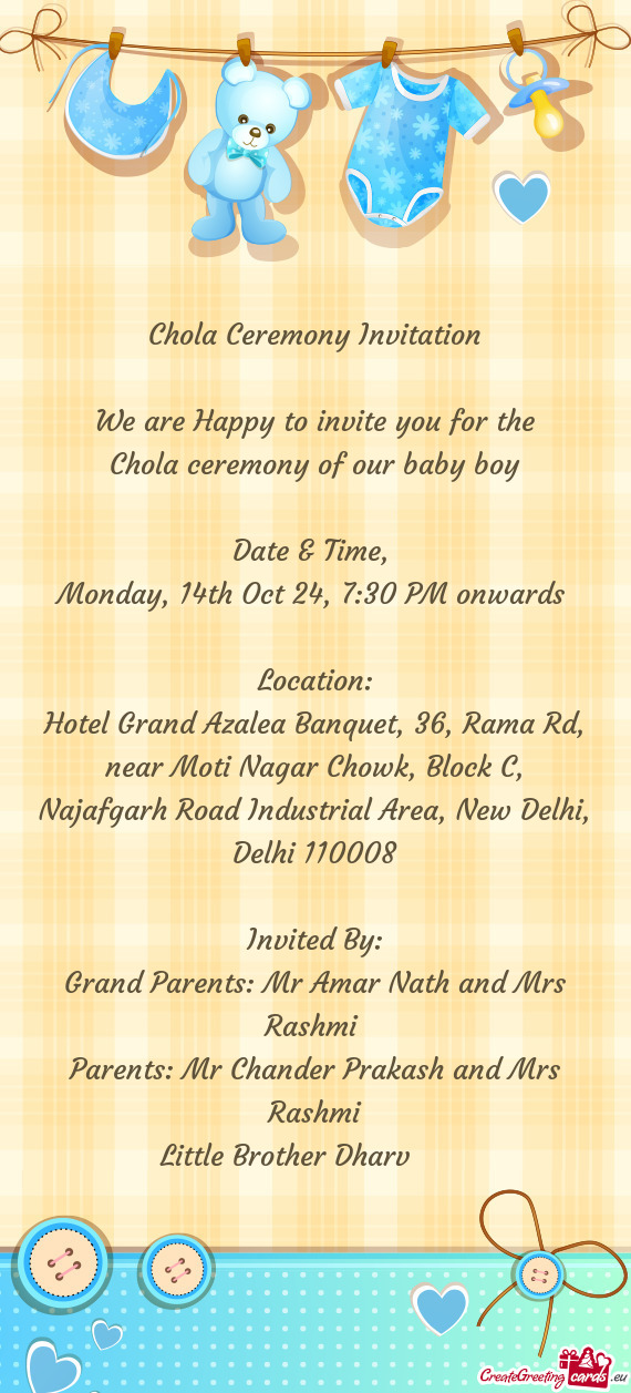 Hotel Grand Azalea Banquet, 36, Rama Rd, near Moti Nagar Chowk, Block C, Najafgarh Road Industrial A