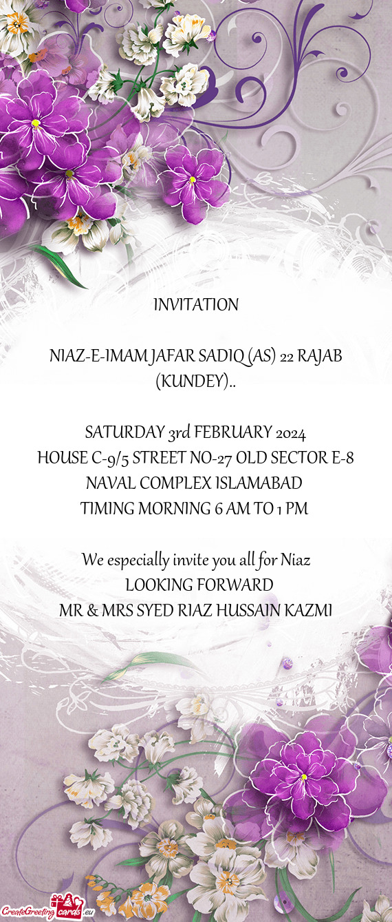 HOUSE C-9/5 STREET NO-27 OLD SECTOR E-8 NAVAL COMPLEX ISLAMABAD