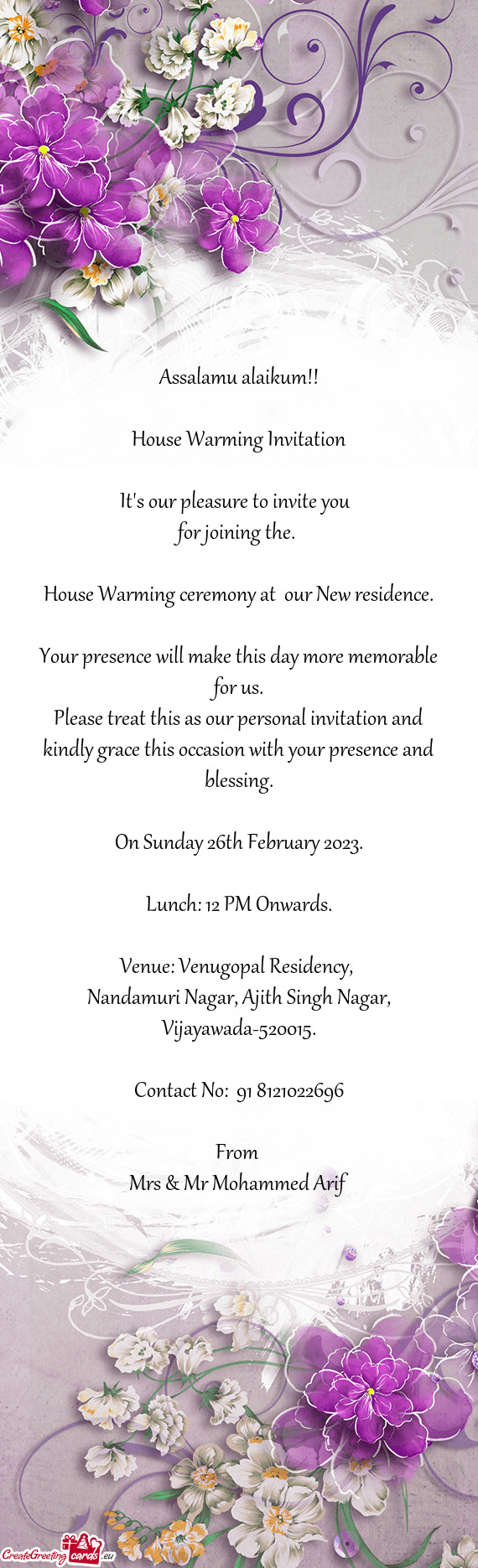 House Warming ceremony at our New residence