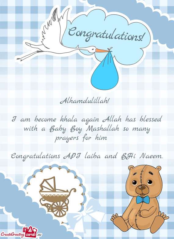 I am become khala again Allah has blessed with a Baby Boy Mashallah so many prayers for him 😘
