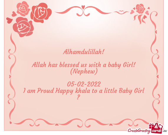 I am Proud Happy khala to a little Baby Girl ?❤️