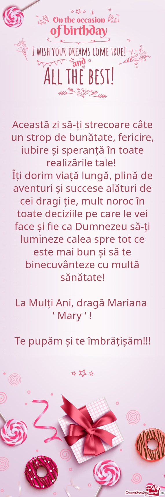 I bun și să te binecuvânteze cu multă sănătate