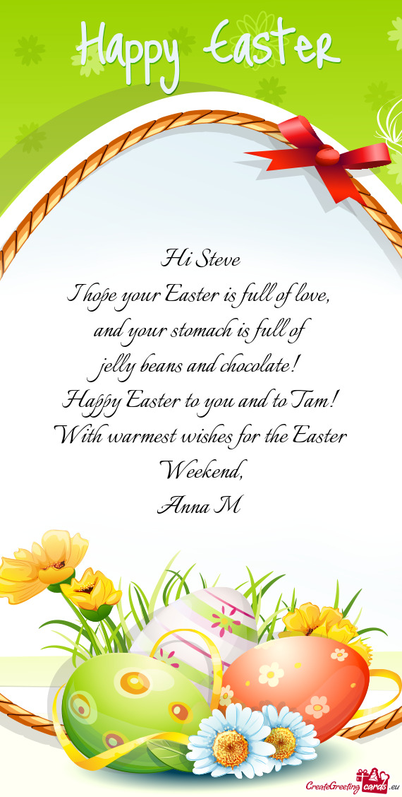 I hope your Easter is full of love