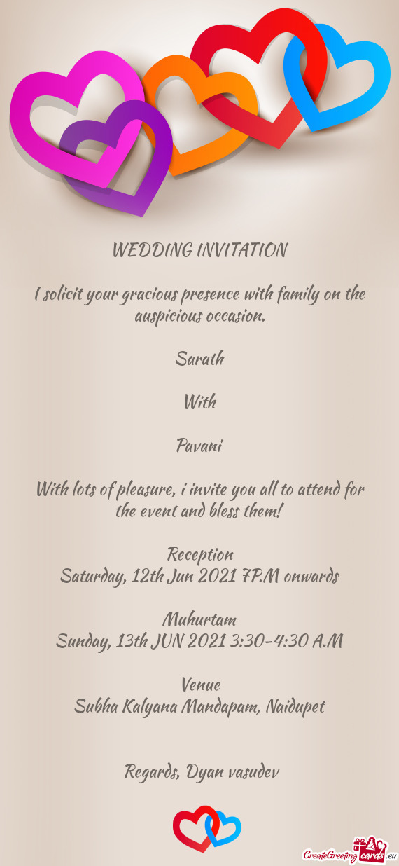 gracious presence invitation