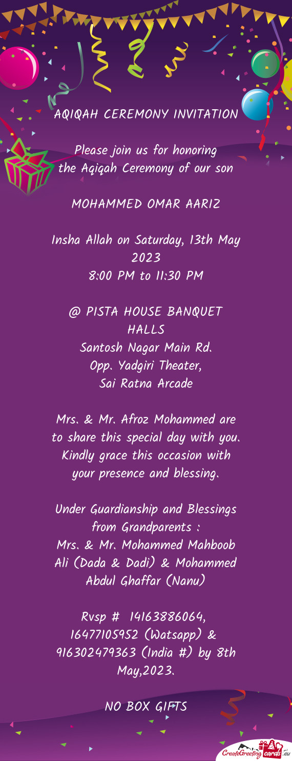 Insha Allah on Saturday, 13th May 2023