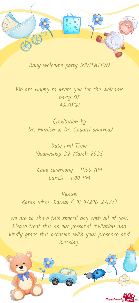 (Invitation by