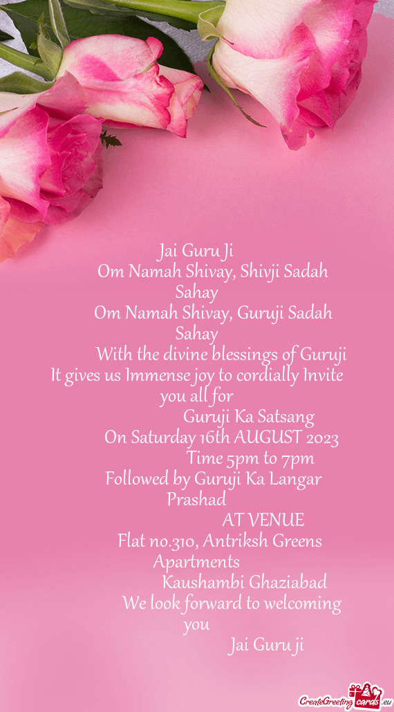 It gives us Immense joy to cordially Invite you all for