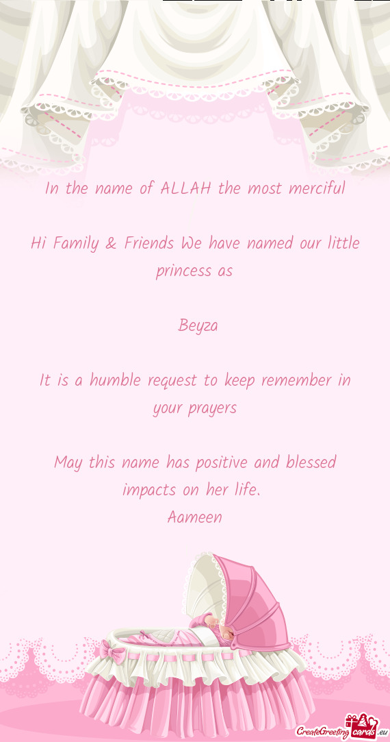 It is a humble request to keep remember in your prayers