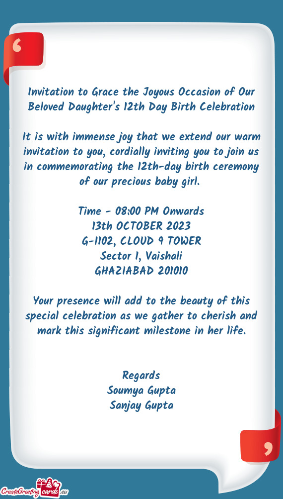 It is with immense joy that we extend our warm invitation to you, cordially inviting you to join us