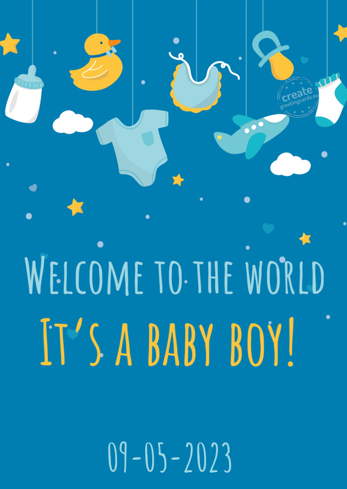 It’s a baby boy! - Free cards