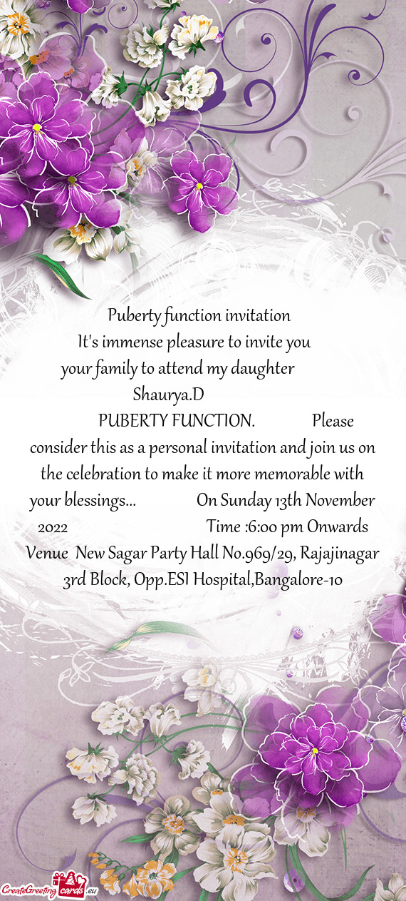 It's immense pleasure to invite you