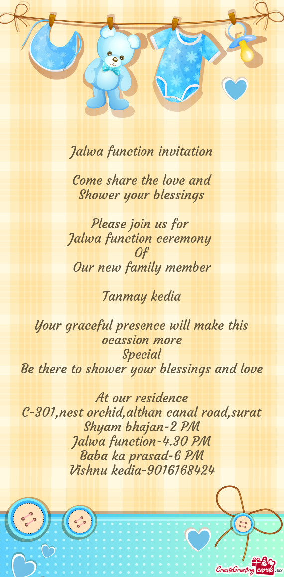 Jalwa function ceremony