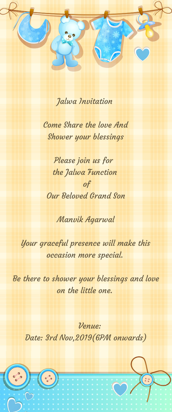 Jalwa Invitation - Free cards
