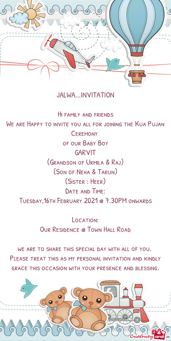 JALWA...INVITATION