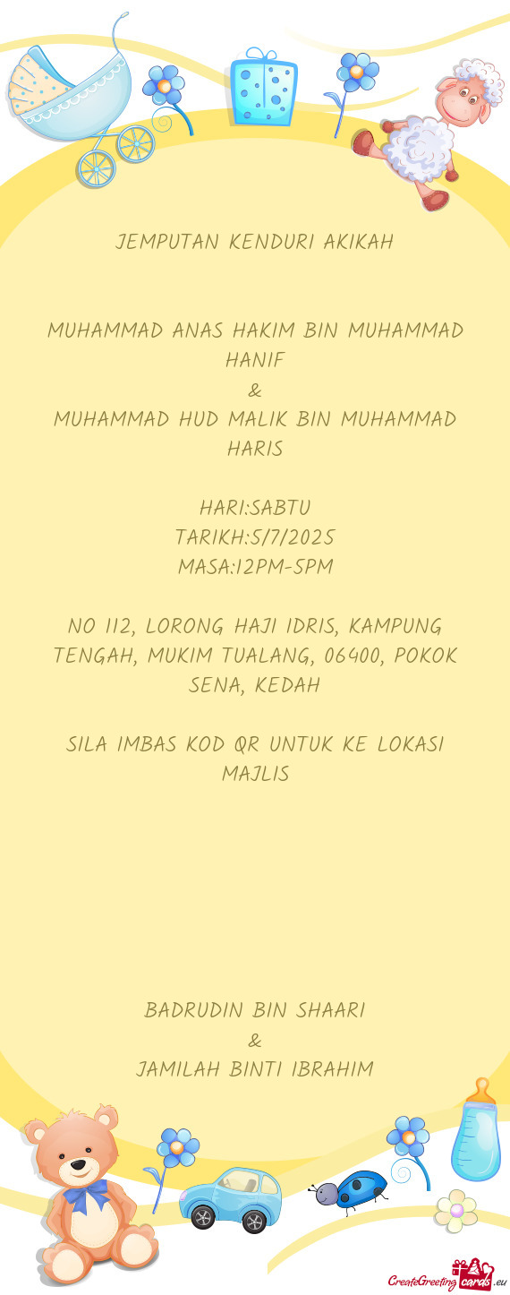 JEMPUTAN KENDURI AKIKAH