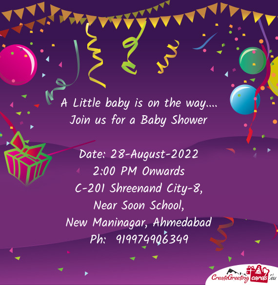 Join us for a Baby Shower