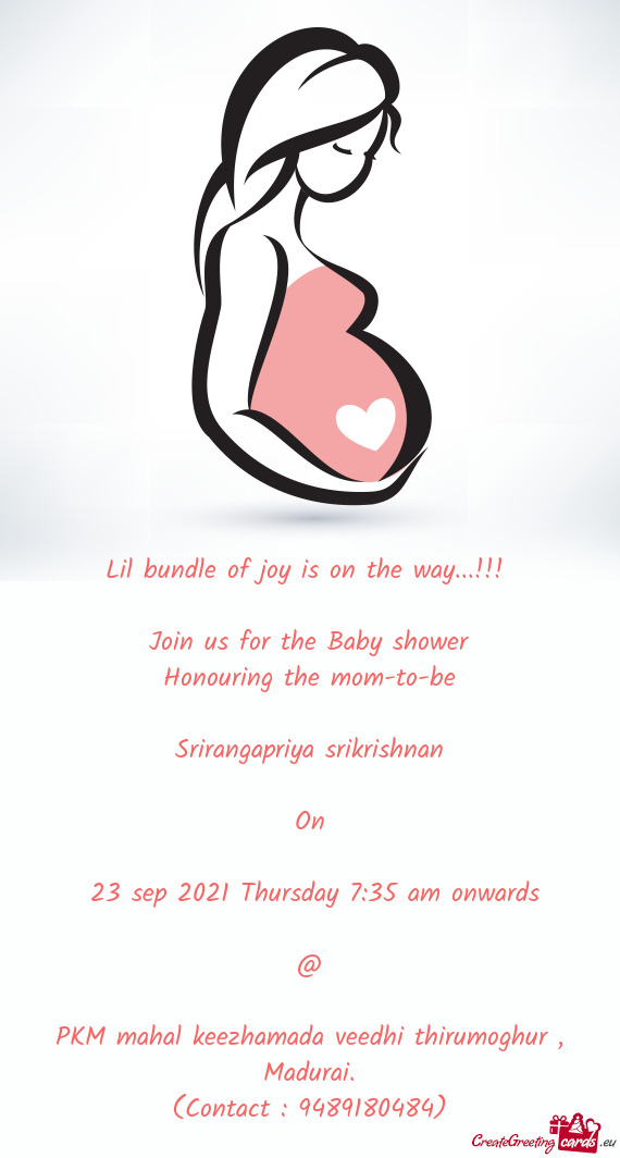 Join us for the Baby shower