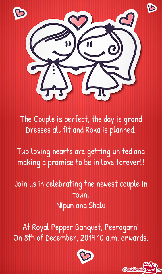 Join us in celebrating the newest couple in town