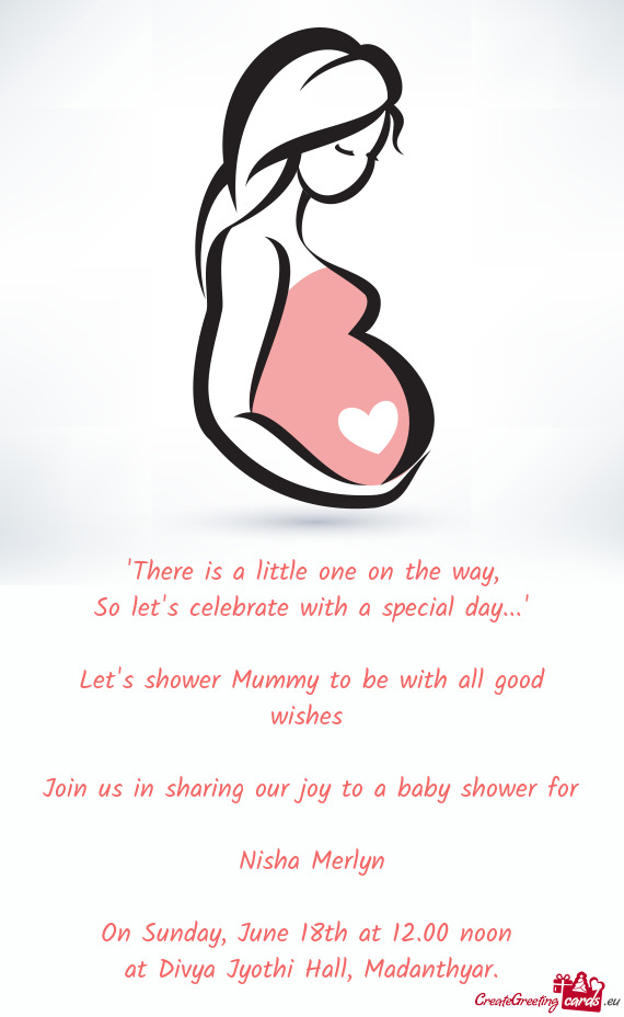 Join us in sharing our joy to a baby shower for
