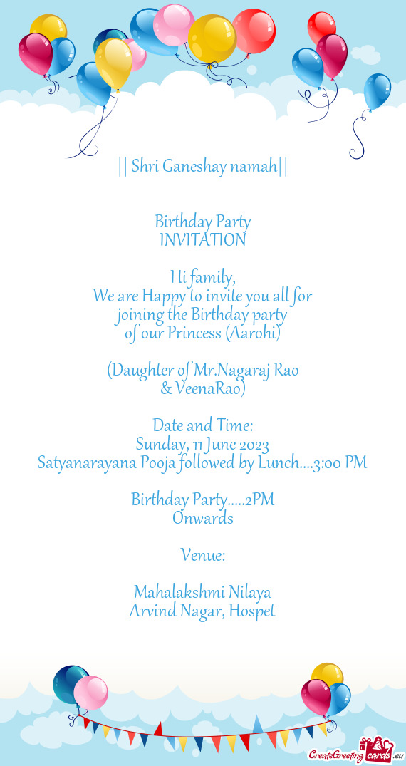 Joining the Birthday party