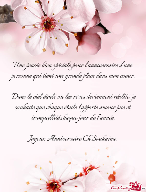 Joyeux Anniversaire Ch.Soukaina
