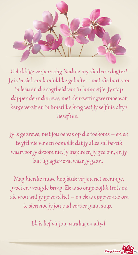 Jy stap dapper deur die lewe, met deursettingsvermoë wat berge versit en 