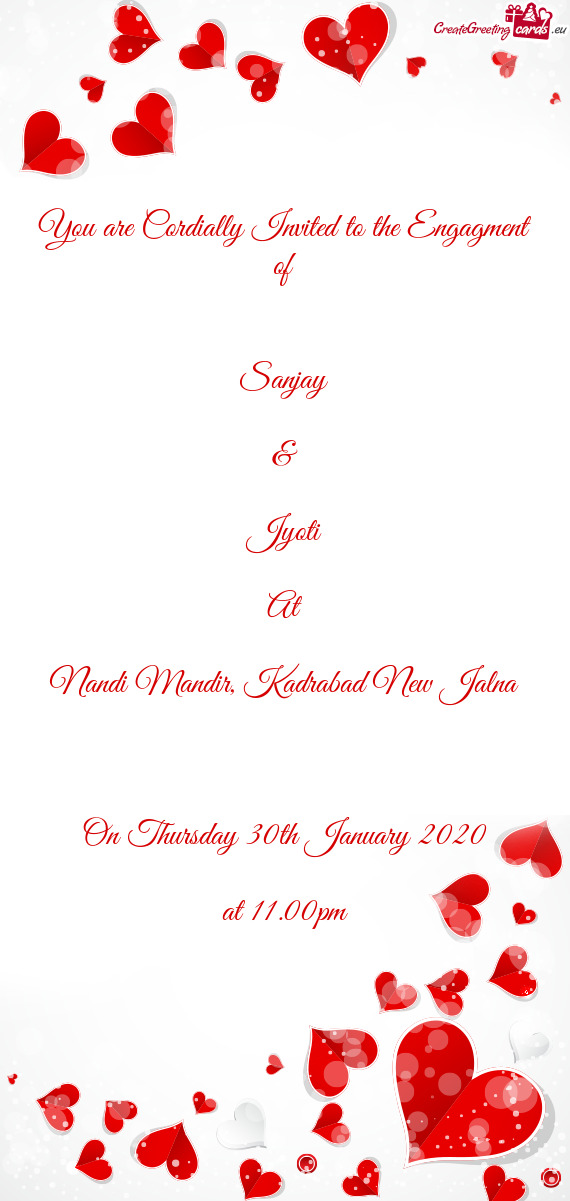 Kadrabad New Jalna
 
 On Thursday 30th January 2020
 
 at 11