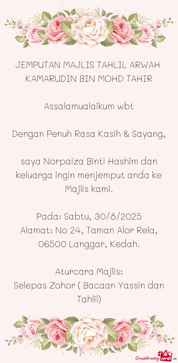 KAMARUDIN BIN MOHD TAHIR