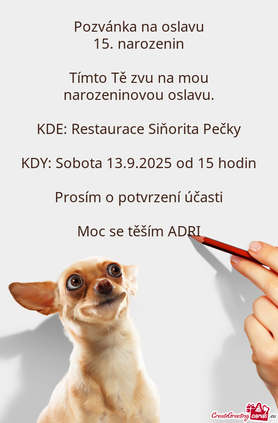 KDY: Sobota 13.9.2025 od 15 hodin