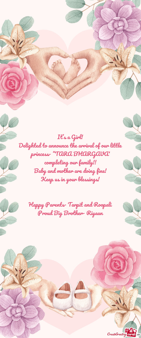 Keep us in your blessings