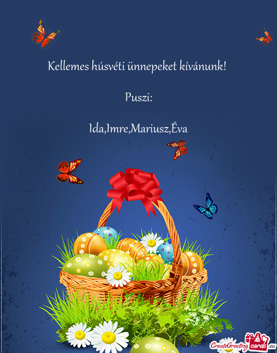 Kellemes húsvéti ünnepeket kívánunk