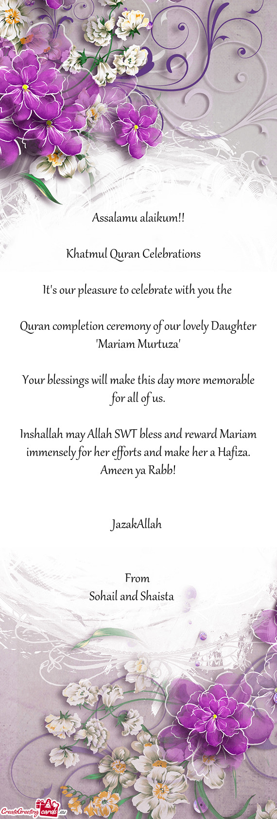 Khatmul Quran Celebrations 💐