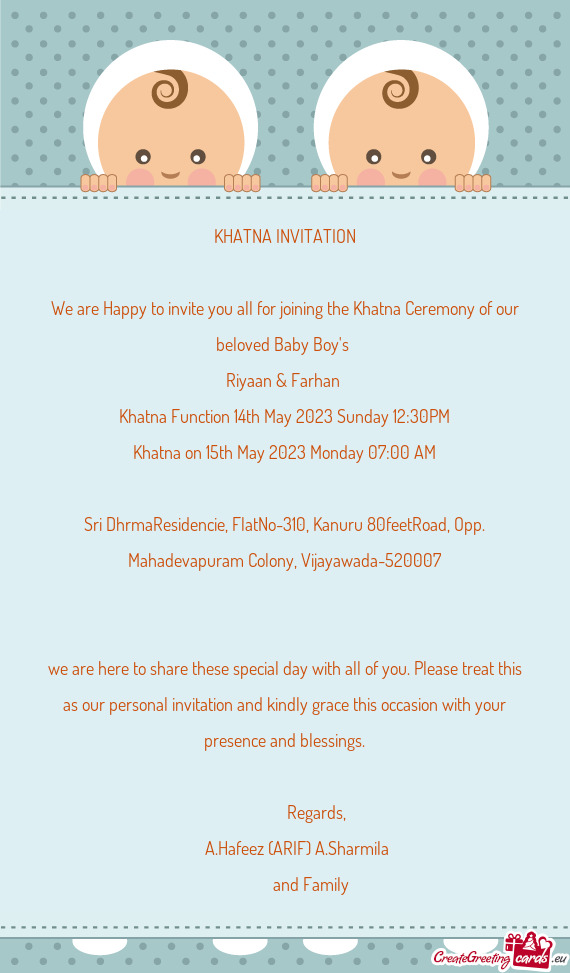 Khatna on 15th May 2023 Monday 07:00 AM
