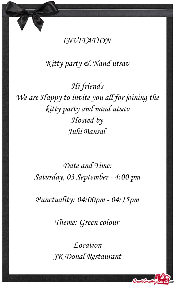 Kitty party & Nand utsav