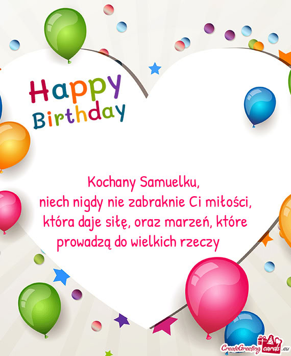 Kochany Samuelku