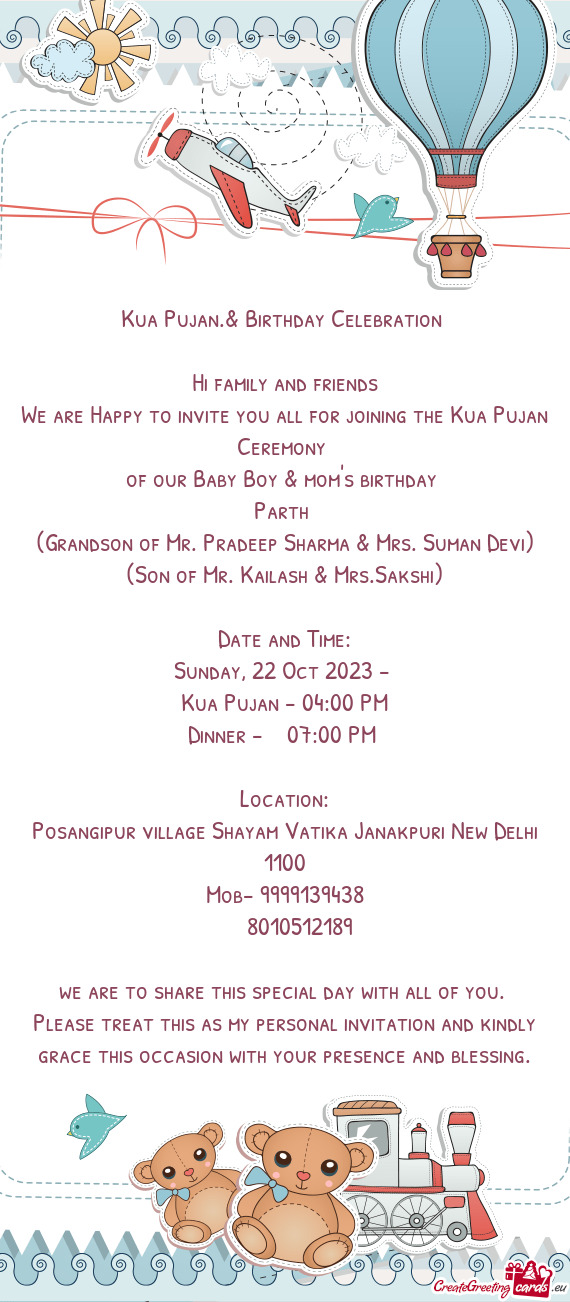 Kua Pujan.& Birthday Celebration