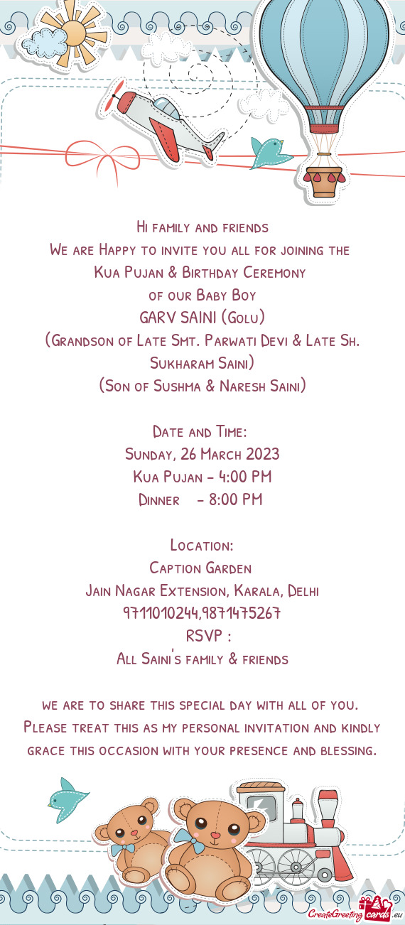 Kua Pujan & Birthday Ceremony