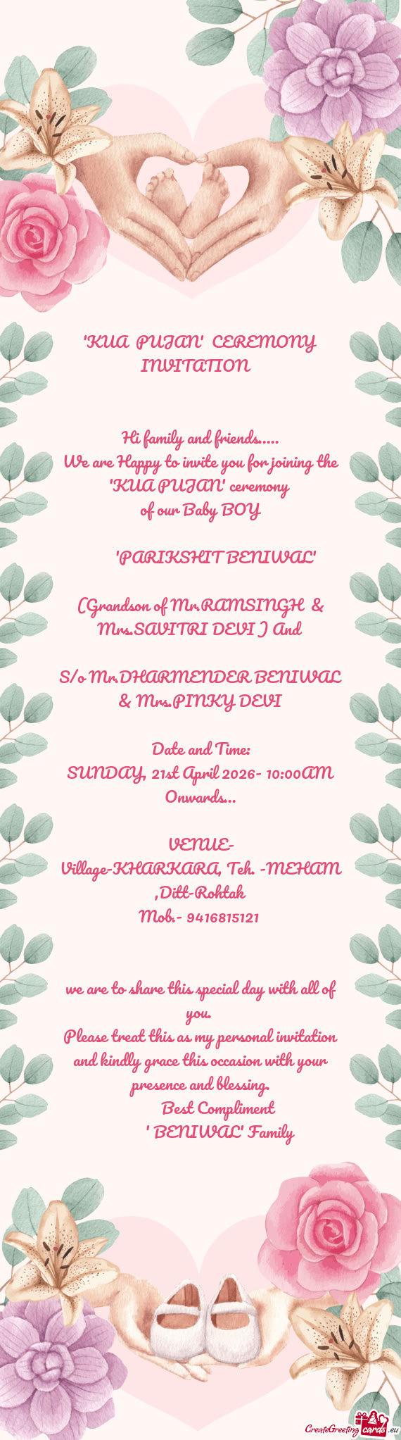 "KUA PUJAN" CEREMONY