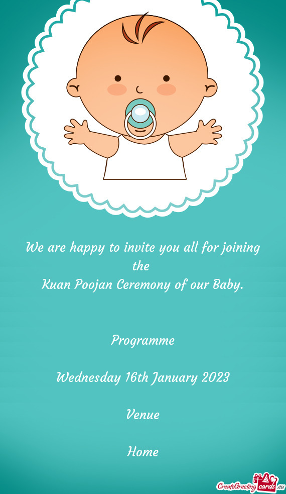 Kuan Poojan Ceremony of our Baby