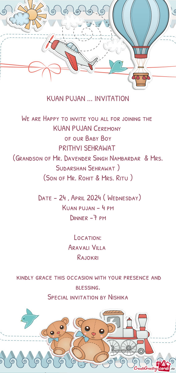 KUAN PUJAN ... INVITATION