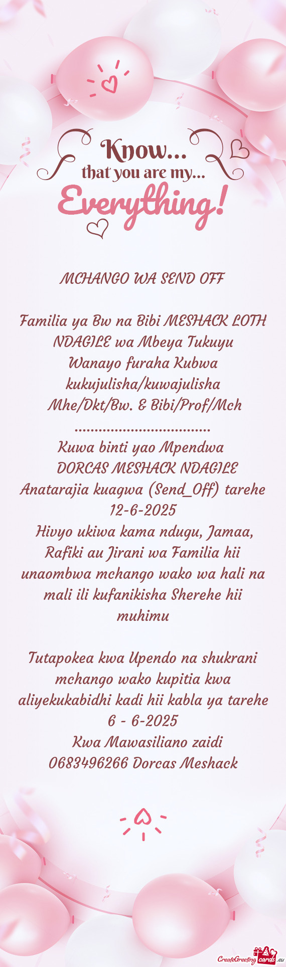 Kwa Mawasiliano zaidi