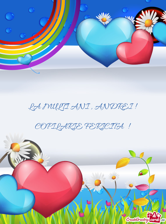 LA MULTI ANI , ANDREI