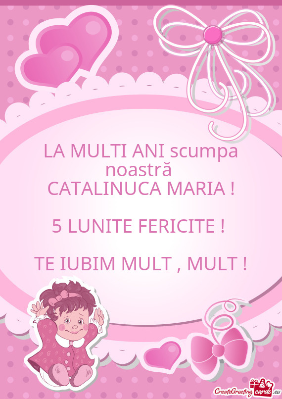 LA MULTI ANI scumpa noastră