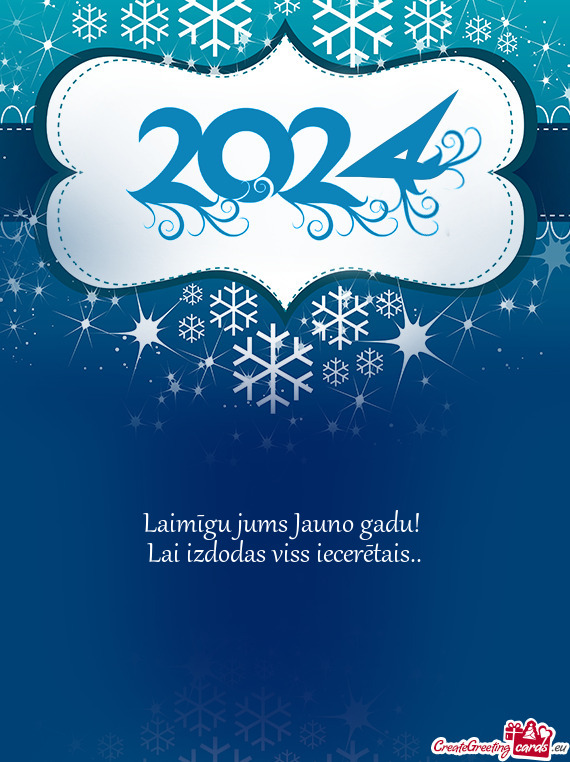 Laimīgu jums Jauno gadu
