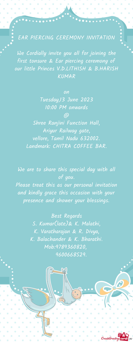 Landmark: CHITRA COFFEE BAR