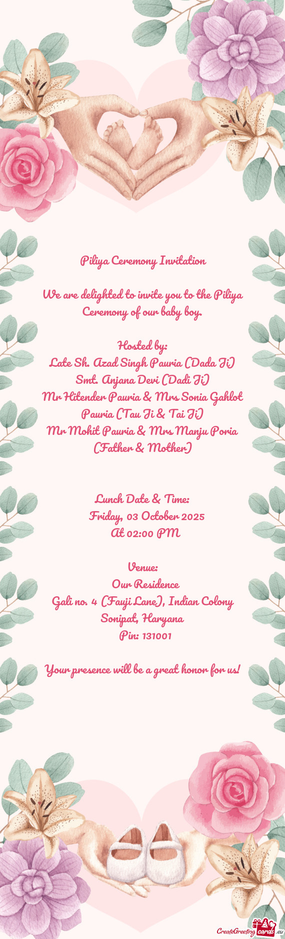 Late Sh. Azad Singh Pauria (Dada Ji)