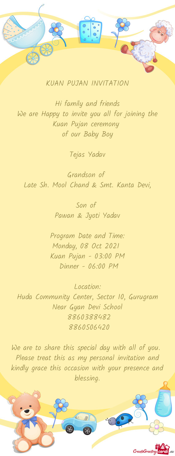 Late Sh. Mool Chand & Smt. Kanta Devi