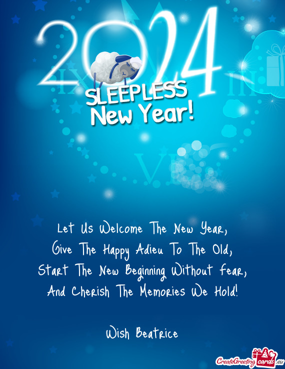 Let Us Welcome The New Year