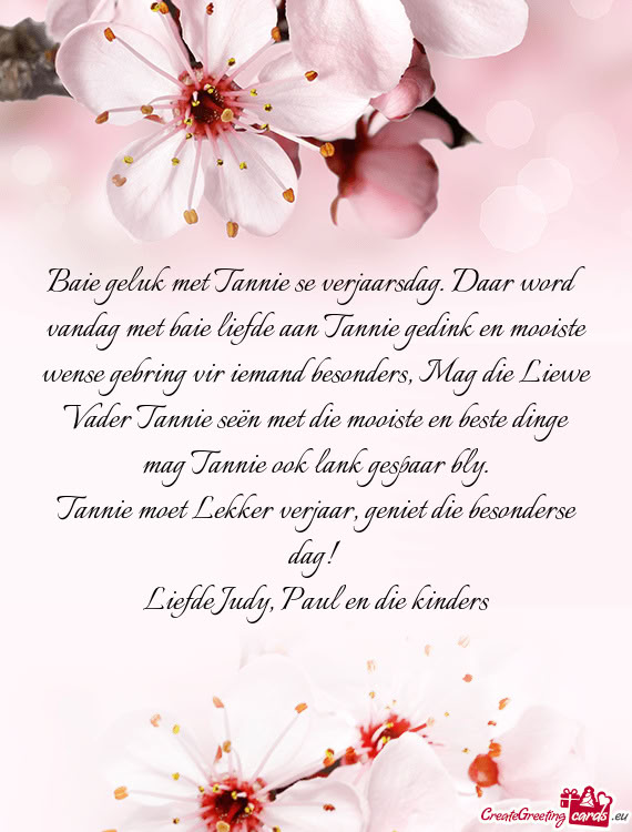 Liefde Judy, Paul en die kinders